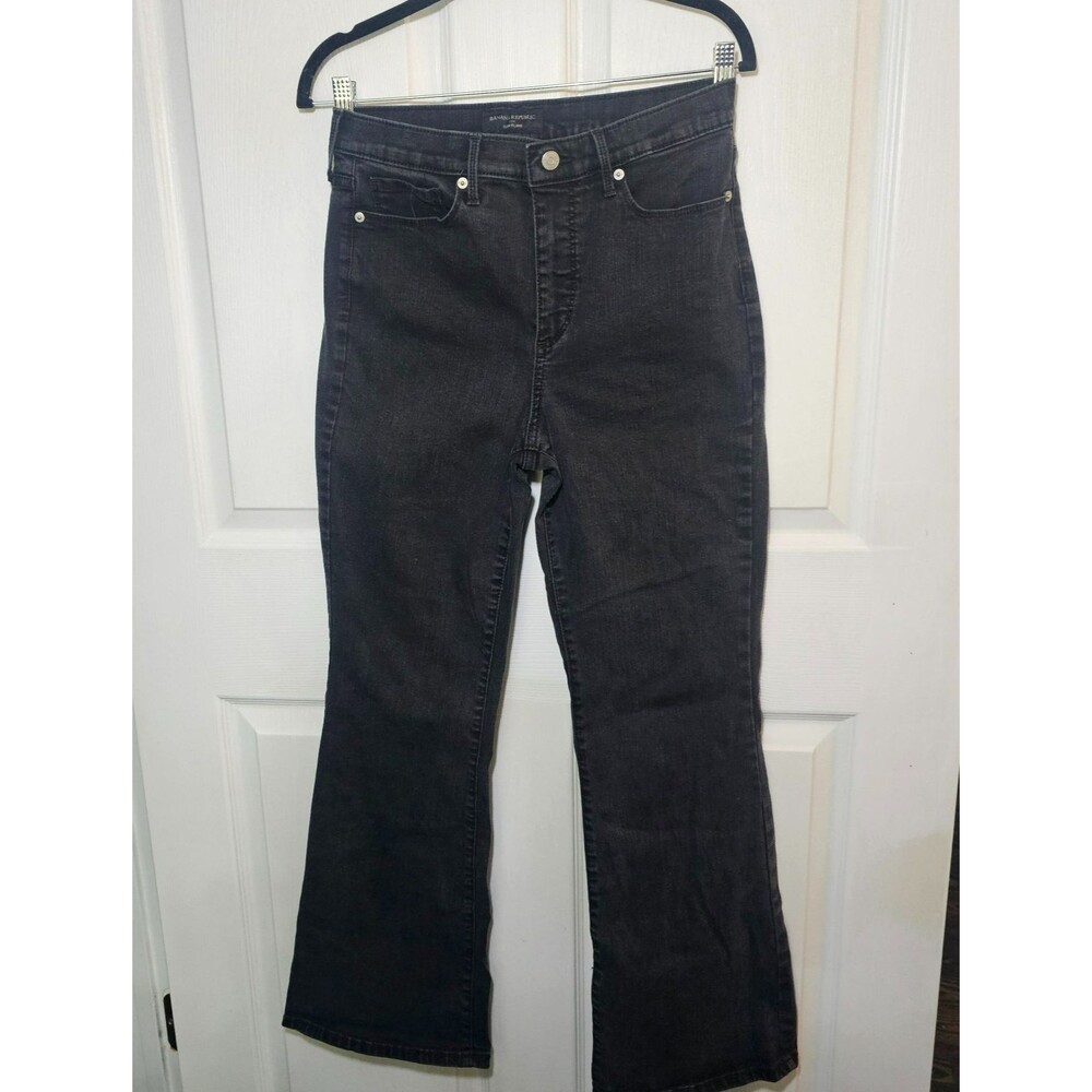 Women's Banana Republic Slim Flare Black Jeans 28/6
